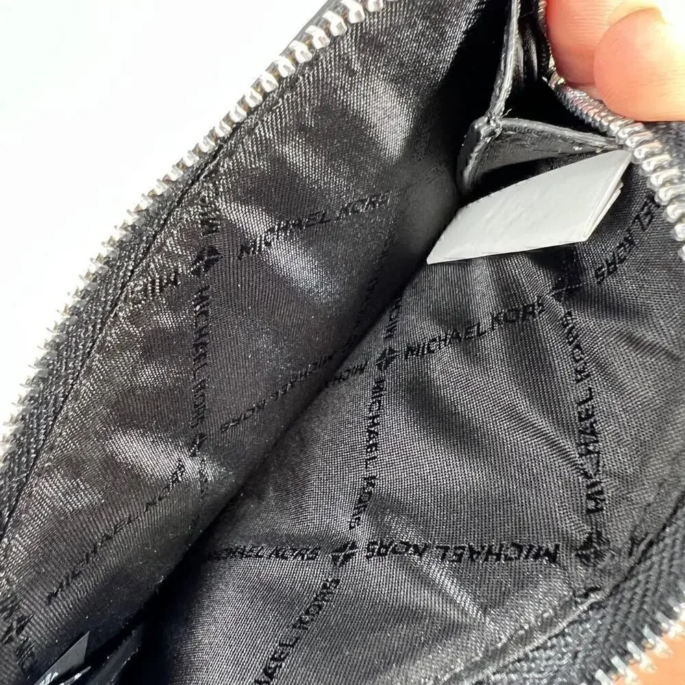 Michael Kors Mens Cooper Logo Zip-Around Wallet brown black - Picture 3 of 4